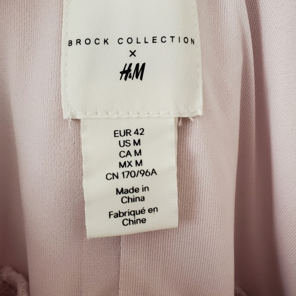 Brock Collection × H&M Ruffle Flounced Dress Linen Blend Size Medium Blogger Fav - Picture 11 of 14